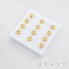 MULTI CZ CELESTIAL CRESCENT MOON WITH OPAL BEZEL 316L SURGICAL STEEL L-SHAPE NOSE BOX